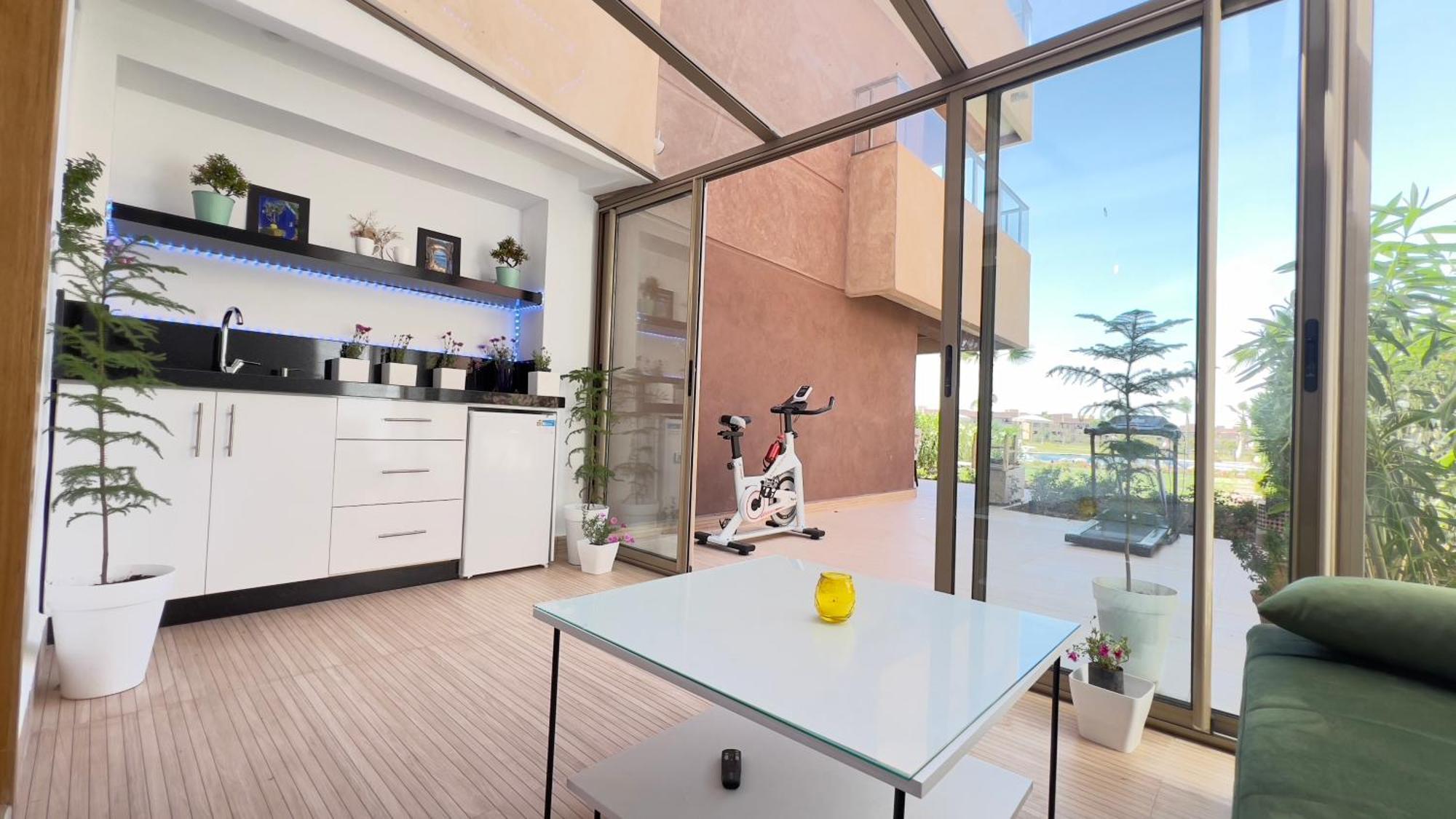 Appartement De Luxe Avec Jardin Vue Sur La Piscine Golf Securise 24H Sur 24 A 5 Minutes De L Aeroport Marrakesh Bagian luar foto